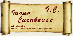 Ivana Čučuković vizit kartica
